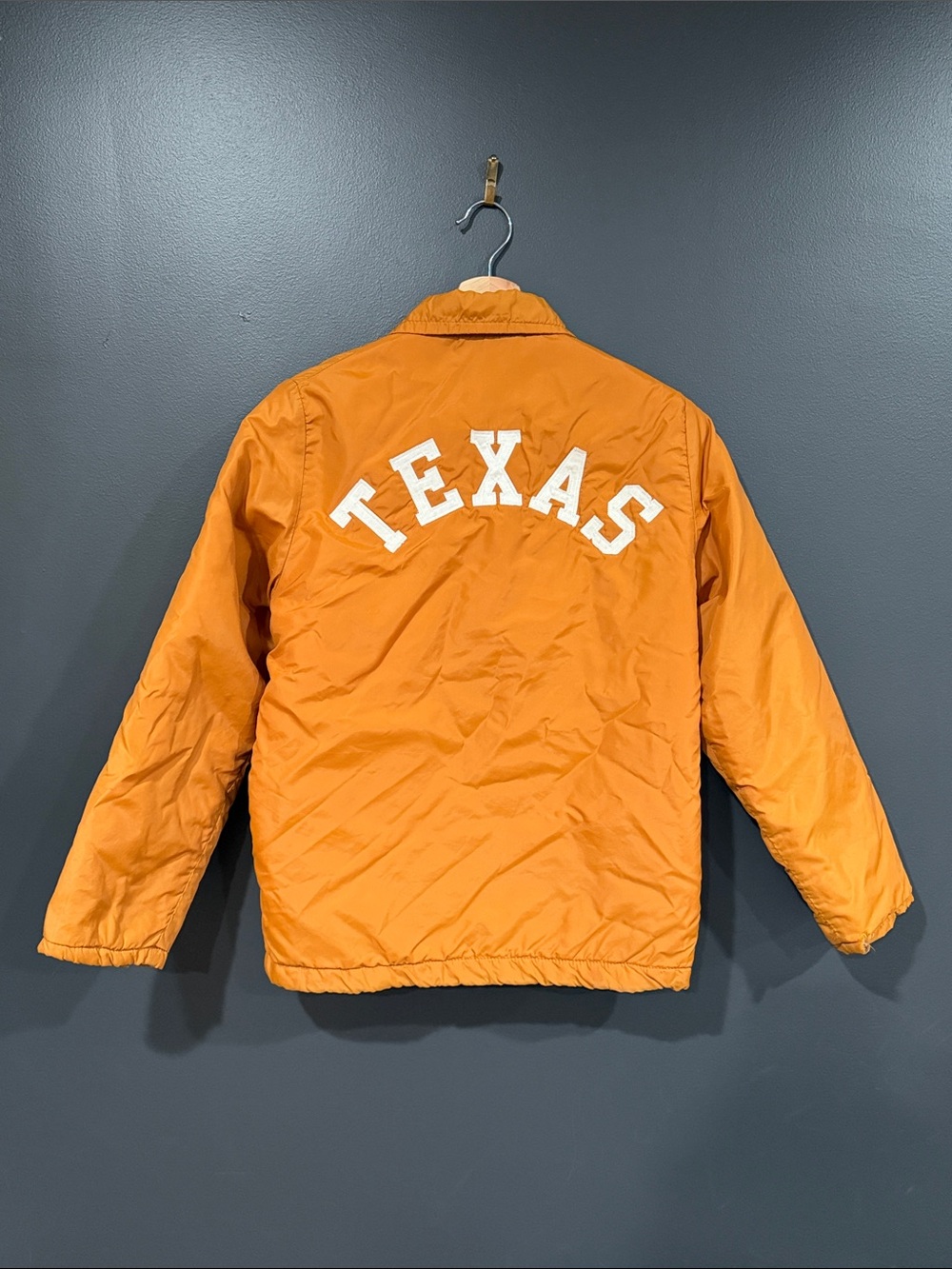 Champion Orange TEXAS Longhorns Windbreaker Jacket XS